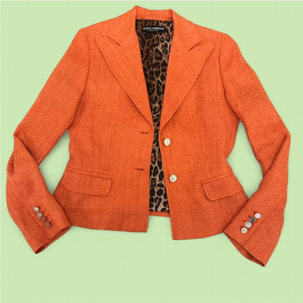 Dolce & Gabbana Vibrant Orange Blazer